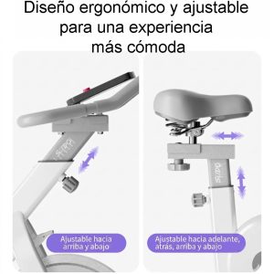 Bicicleta Spinning Transmision Correa Monitor Estatica Fija