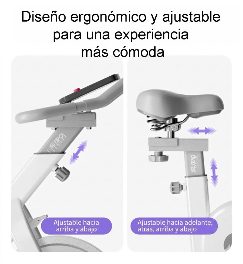 Bicicleta Spinning Transmision Correa Monitor Estatica Fija