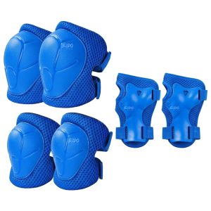 Kit Proteccion Patinaje Niños Casco Codera Muñequera Rodilla