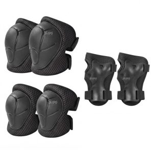 Kit Proteccion Patinaje Niños Casco Codera Muñequera Rodilla