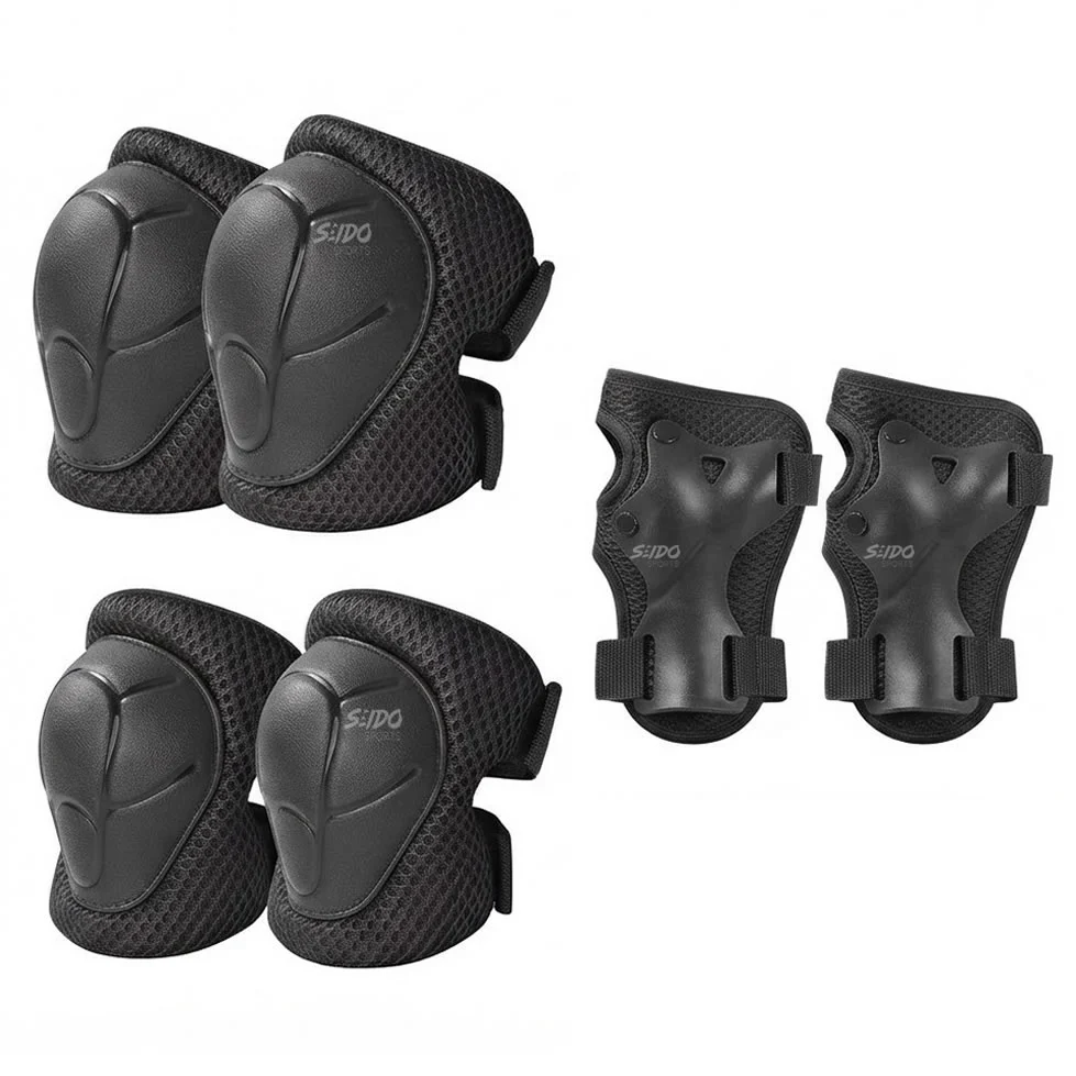 Kit Protección Patinaje Niños Set Casco Codera Muñequera Rodillera