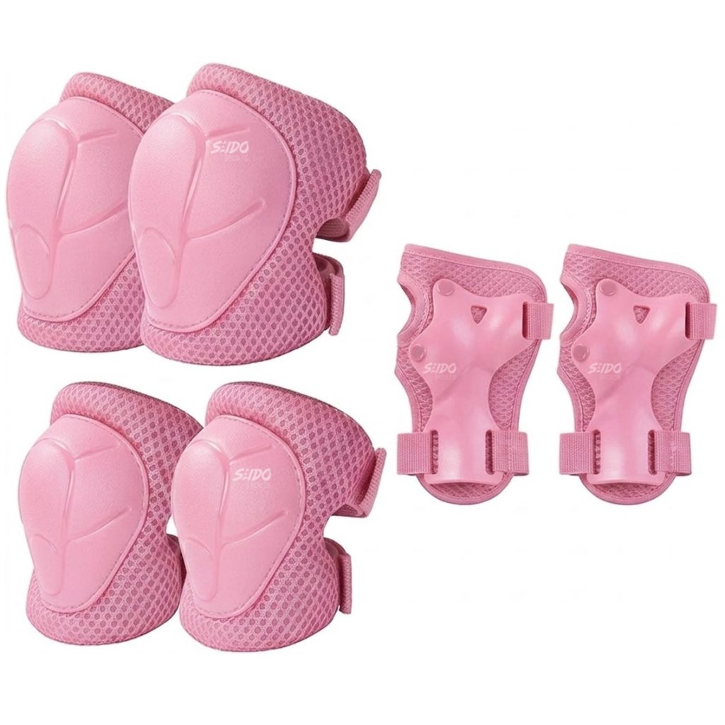 Kit Proteccion Patinaje Niños Casco Codera Muñequera Rodilla