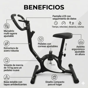 Bicicleta Estatica Monitor Pulso Spinning Cardio Magnetica