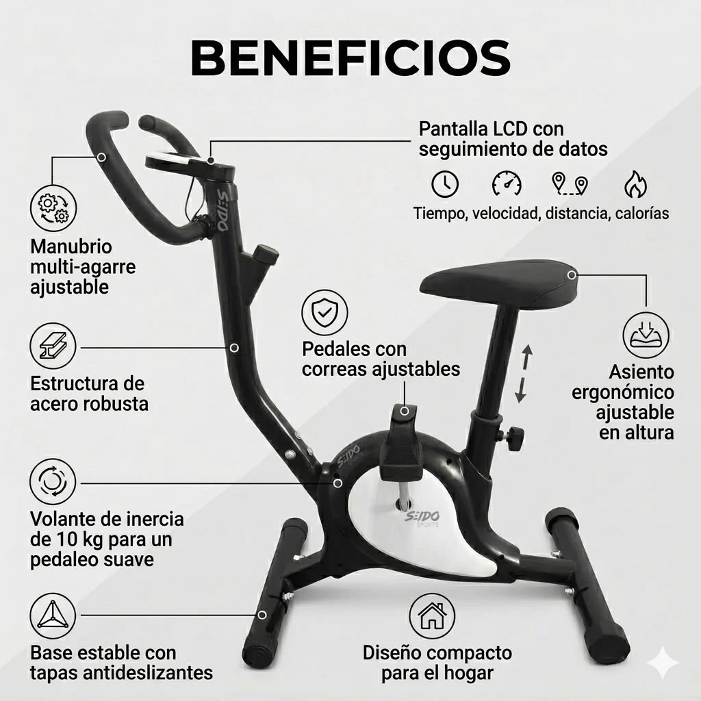 Bicicleta Estatica Monitor Pulso Spinning Cardio Magnetica