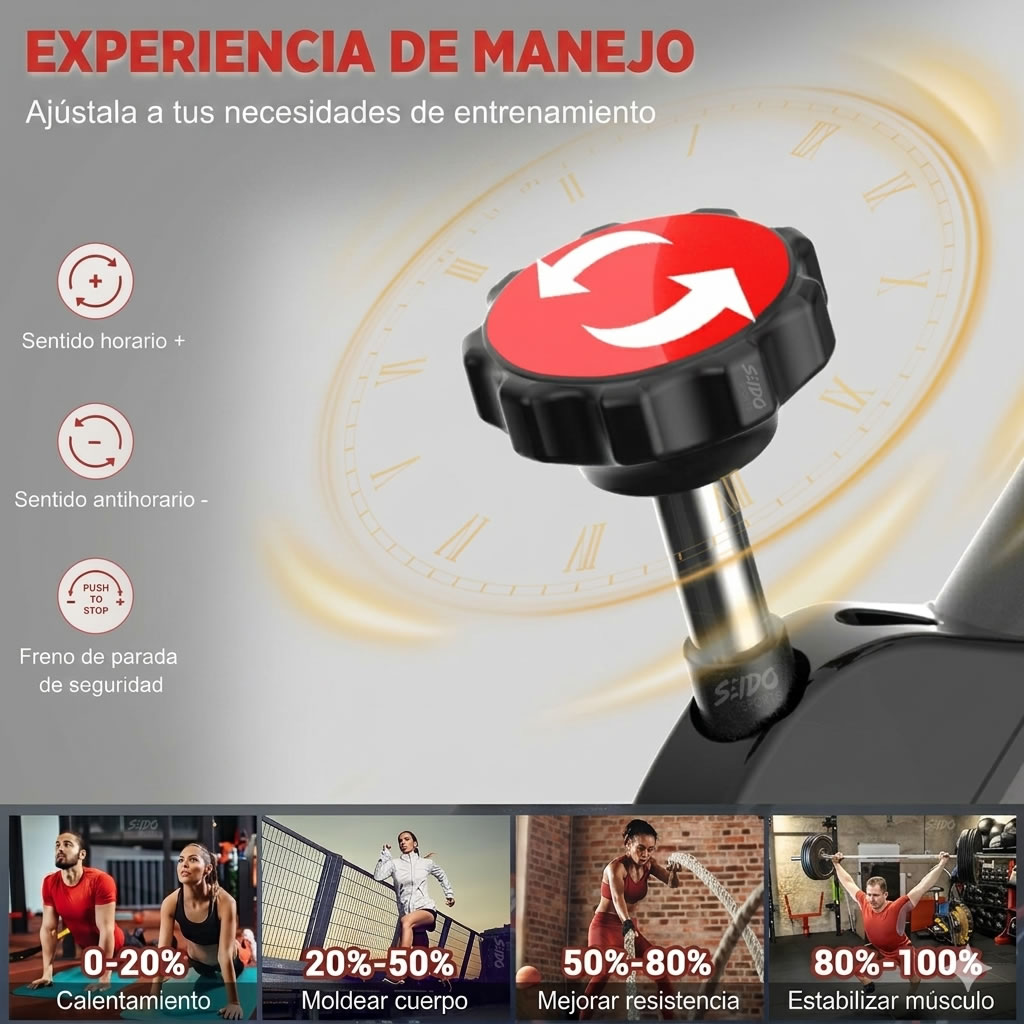 Bicicleta Spinning Estatica Frecuencia Cardiaca Bluetooth