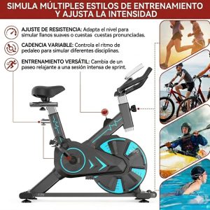 Bicicleta Spinning Estatica Frecuencia Cardiaca Bluetooth
