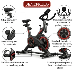 Bicicleta Spinning Monitor Frecuencia Cardiaca Estatica