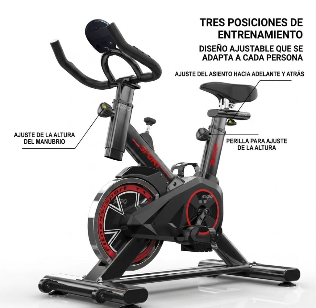 Bicicleta Spinning Monitor Frecuencia Cardiaca Estatica