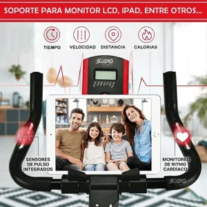Bicicleta Spinning Monitor Frecuencia Cardiaca Estatica