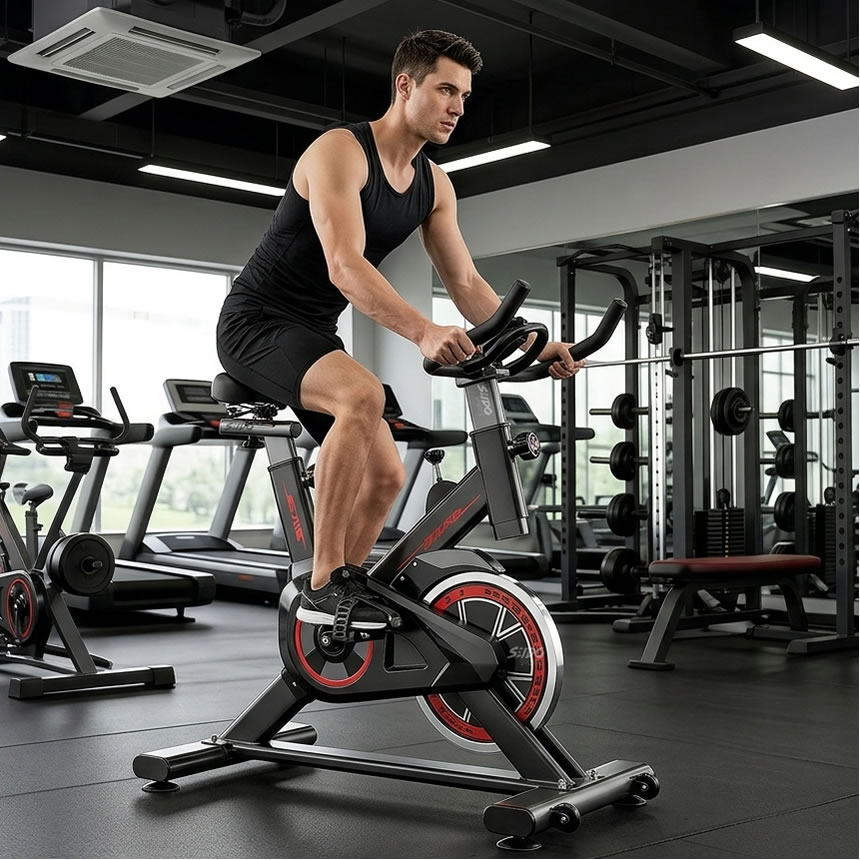 Bicicleta Spinning Monitor Frecuencia Cardiaca Estatica