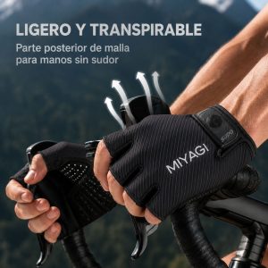 Guantes Deportivos Miyagi Gimnasio Pesas Ciclismo Fitness
