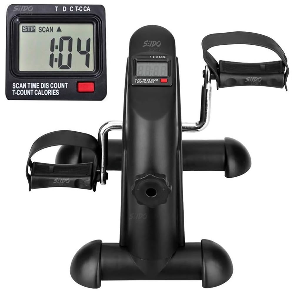 Mini Bicicleta Estatica Ejercitador Pedal Portatil Monitor