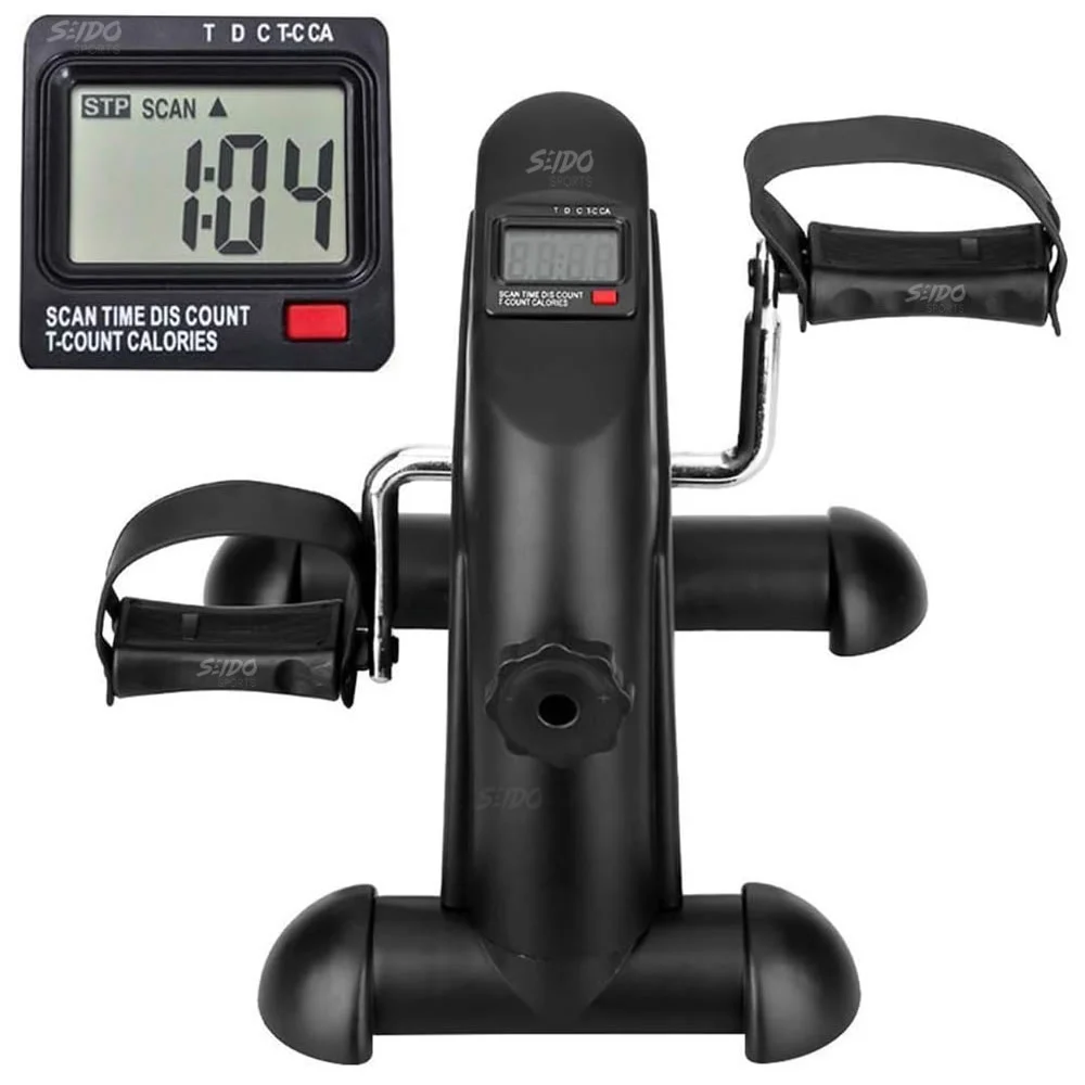 Mini Bicicleta Estatica Ejercitador Pedal Portatil Monitor