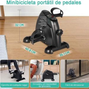 Mini Bicicleta Estatica Ejercitador Pedal Portatil Monitor