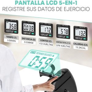 Mini Bicicleta Estatica Ejercitador Pedal Portatil Monitor