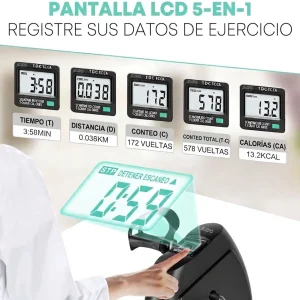 Mini Bicicleta Estatica Ejercitador Pedal Portatil Monitor
