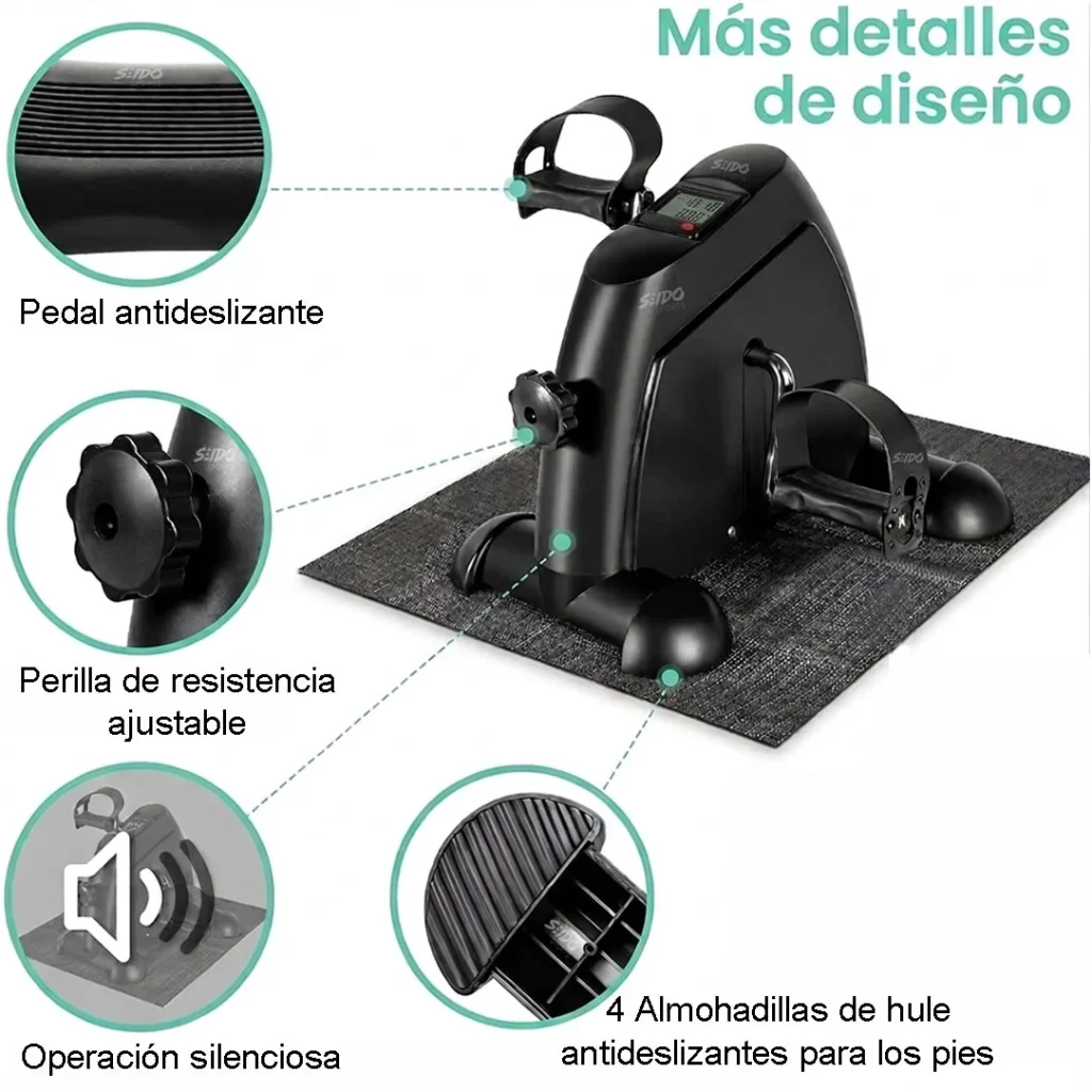 Mini Bicicleta Estatica Ejercitador Pedal Portatil Monitor