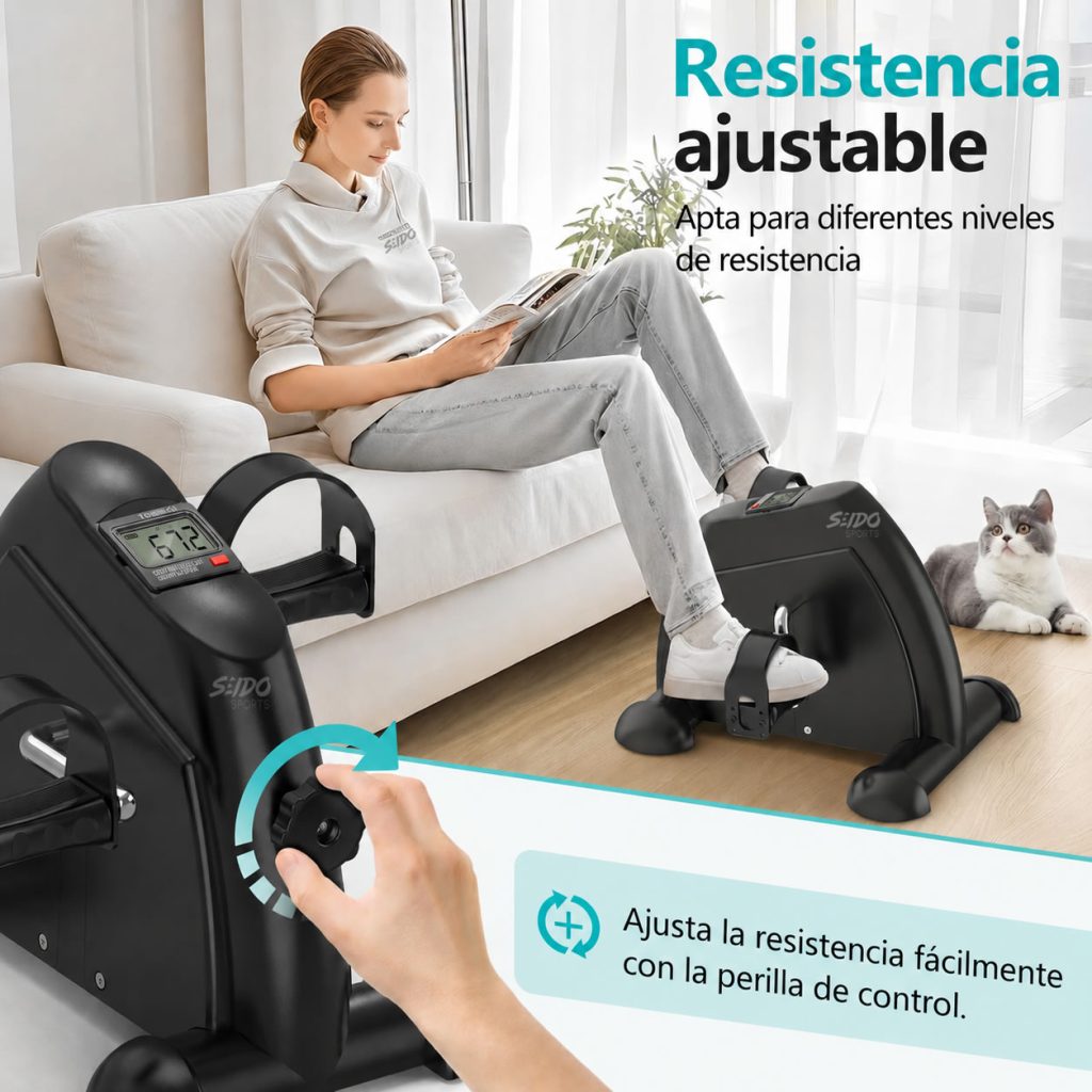 Mini Bicicleta Estatica Ejercitador Pedal Portatil Monitor