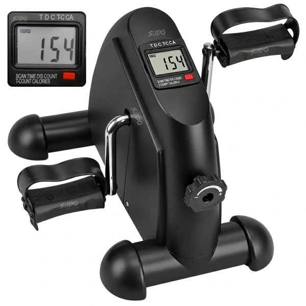 Mini Bicicleta Estatica Ejercitador Pedal Portatil Monitor
