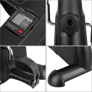 Mini Bicicleta Estatica Ejercitador Pedal Portatil Monitor