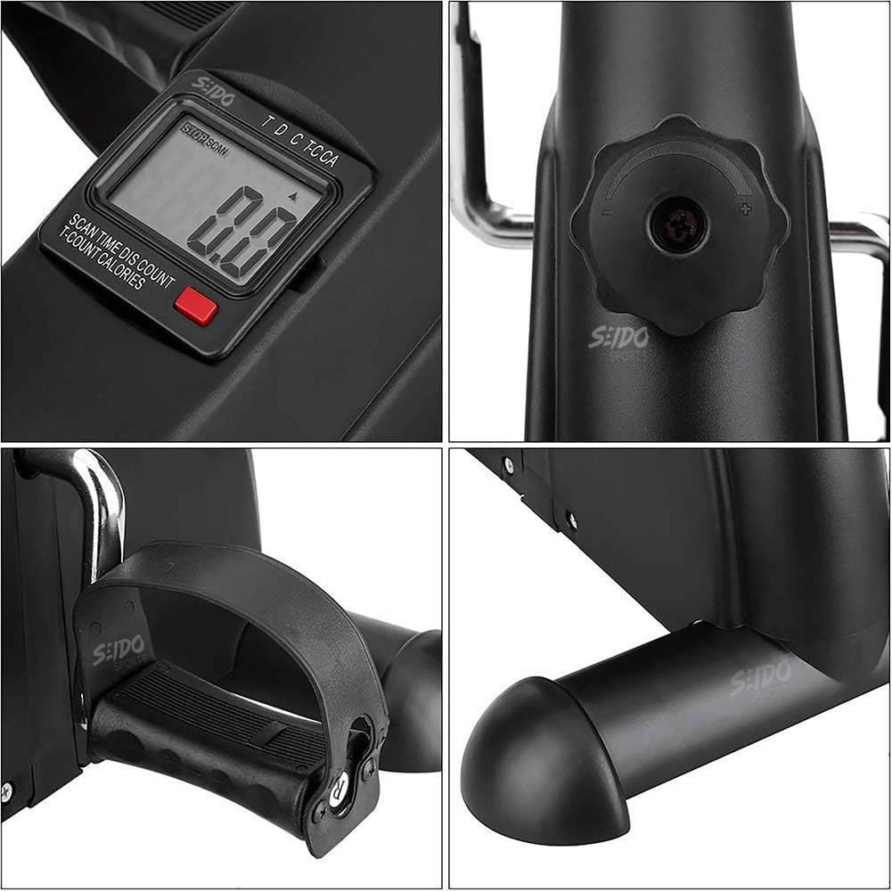 Mini Bicicleta Estatica Ejercitador Pedal Portatil Monitor