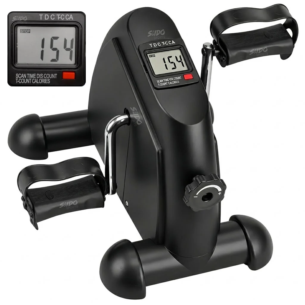 Mini Bicicleta Estatica Ejercitador Pedal Portatil Monitor