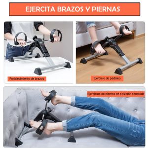 Mini Bicicleta Estatica Pedal Base Antideslizante Portatil