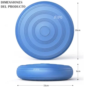 Balón Inestable Cojín Mini Bosu Equilibrio Yoga Pilates Gym