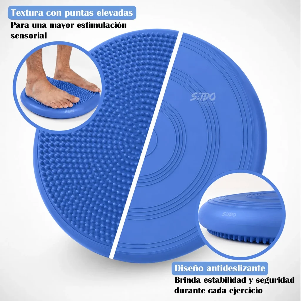 Balón Inestable Cojín Mini Bosu Equilibrio Yoga Pilates Gym
