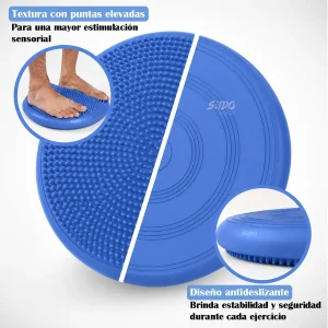 Balón Inestable Cojín Mini Bosu Equilibrio Yoga Pilates Gym