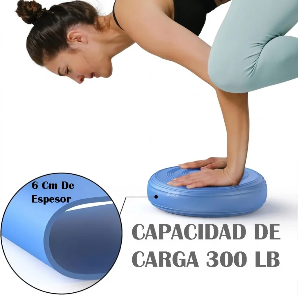 Balón Inestable Cojín Mini Bosu Equilibrio Yoga Pilates Gym