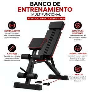 Banco Multifuncional Reclinable Pesas Predicador Multiusos