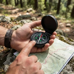 Brújula De Bolsillo Magnética Portatil Compass 45mm Camping