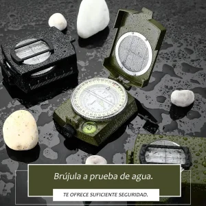 Brujula Táctica Profesional Con Luz Nocturna Metalica Flotante