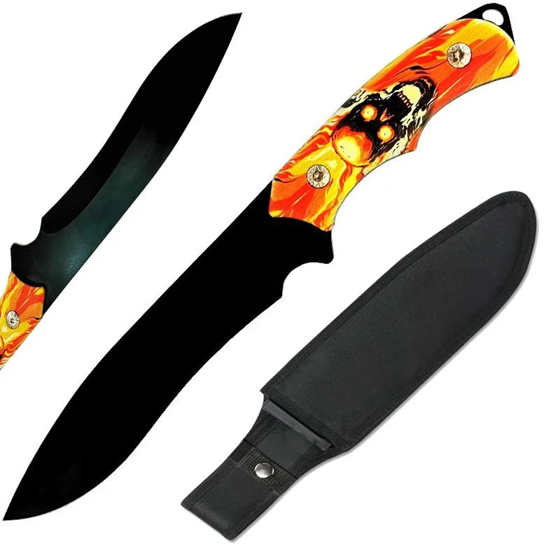 Cuchillo Táctico Acero Camping Supervivencia Con Estuche