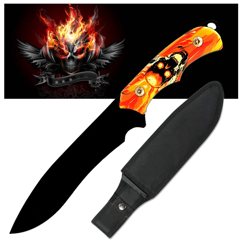Cuchillo Táctico Acero Camping Supervivencia Con Estuche