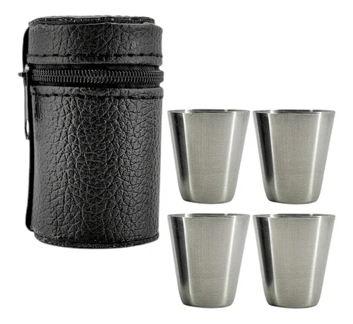Copas Acero Inoxidable Wiskera Aguardiente Bebidas Licorera