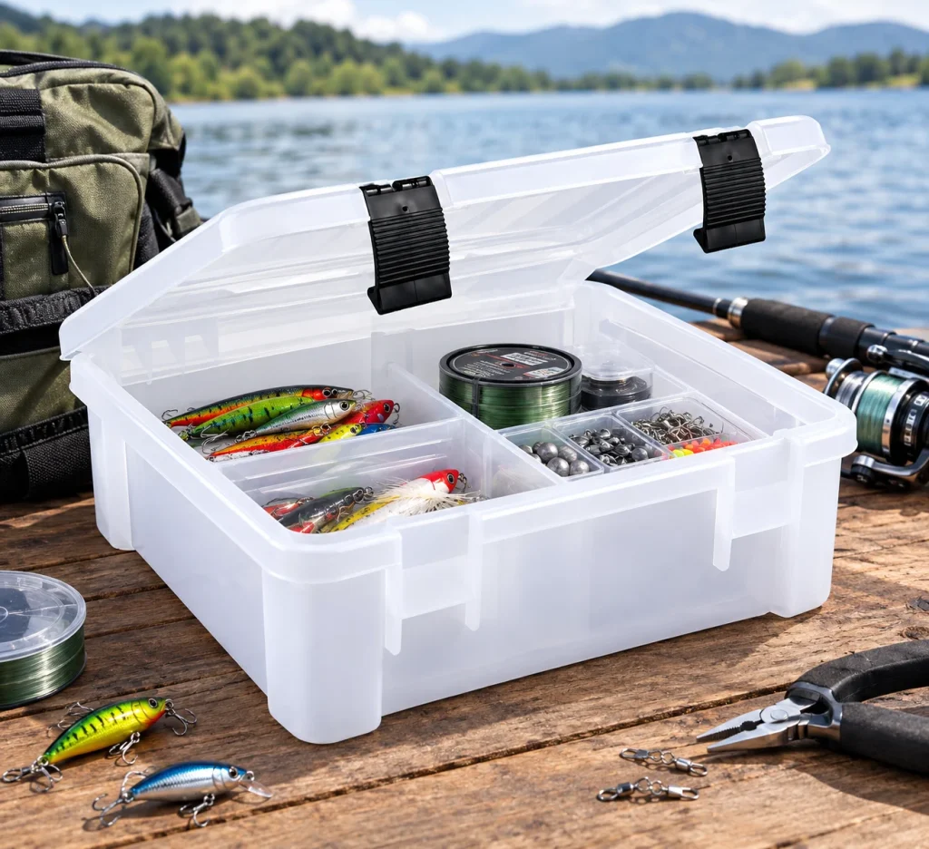 Caja Organizadora Para Aparejos De Pesca Plano Camping