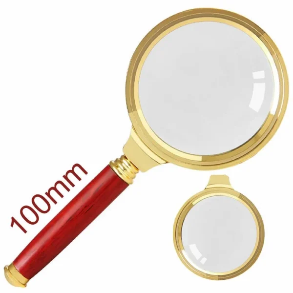 Lupa De Mano Lente 70 mm Magnifier Redonda Con Mango