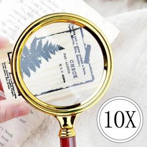 Lupa De Mano Lente 70 mm Magnifier Redonda Con Mango