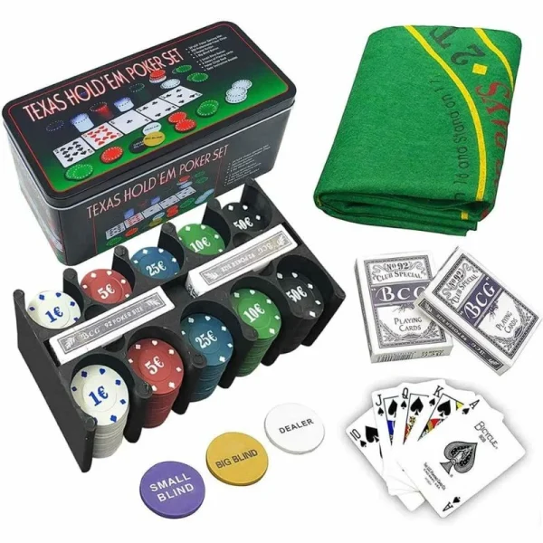 Set De Poker Tipo Casino Texas Hold 200 Piezas