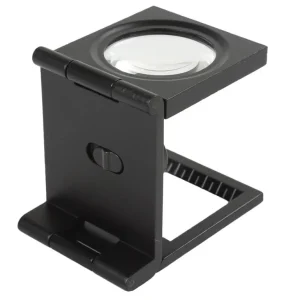 Lupa Cuenta Hilos Luz Led 10x Aumento Plegable Portátil
