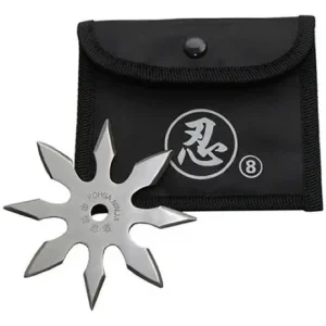 Estrella Ninja De Lanzar 8 Puntas Shuriken Con Estuche