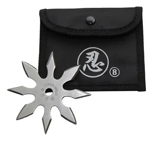 Estrella Ninja De Lanzar 8 Puntas Shuriken Con Estuche