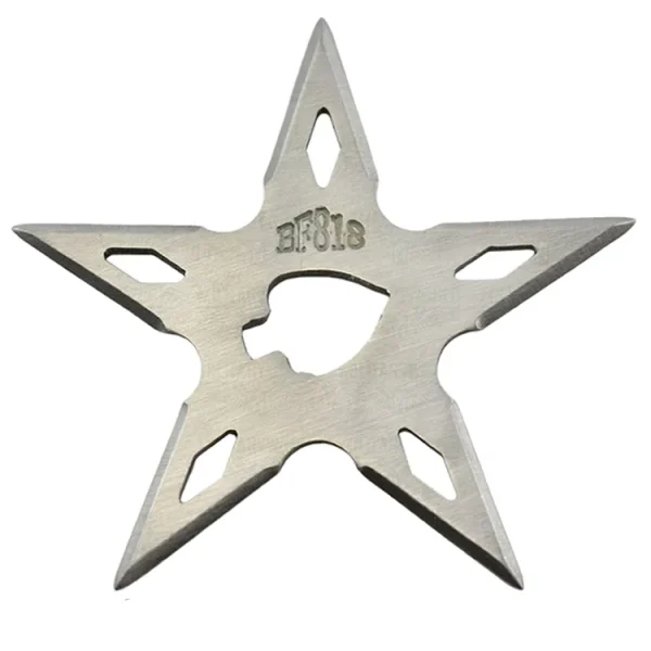 Estrella Ninja De Lanzar 5 Puntas Acero Inoxidable Con Estuche