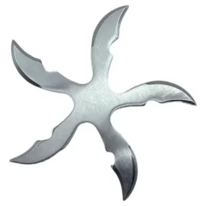 Estrella Ninja De Lanzar 5 Puntas Aspas Curvas Con Estuche