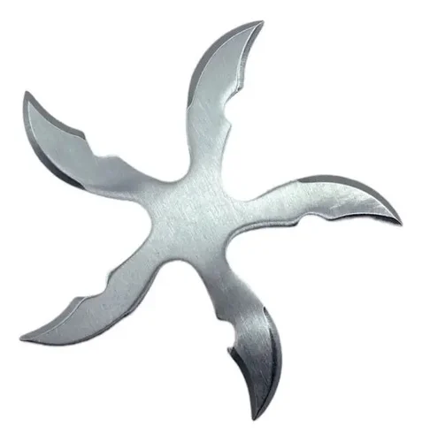 Estrella Ninja De Lanzar 5 Puntas Aspas Curvas Con Estuche