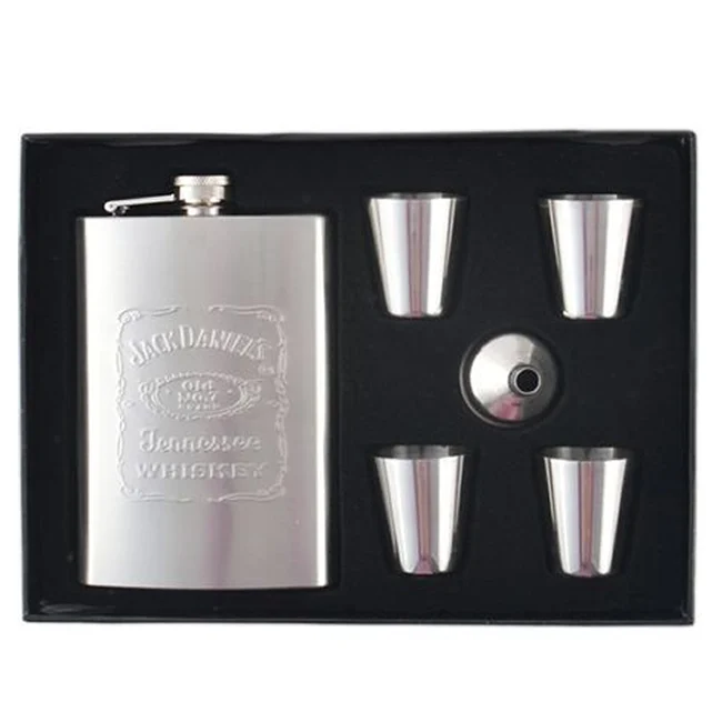 Kit Whiskera Licorera Jim Beam + 4 Copas + Embudo