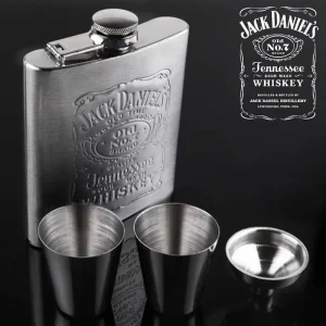 Kit Whiskera Licorera Jim Beam + 4 Copas + Embudo