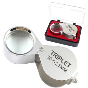 Lupa Joyero De 30x Aumento 21mm Relojero Geologia Agronomia